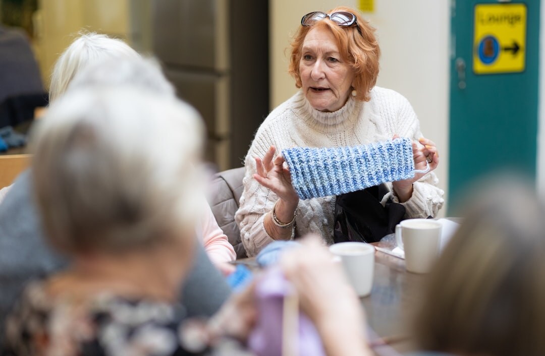 seniors playing cards
