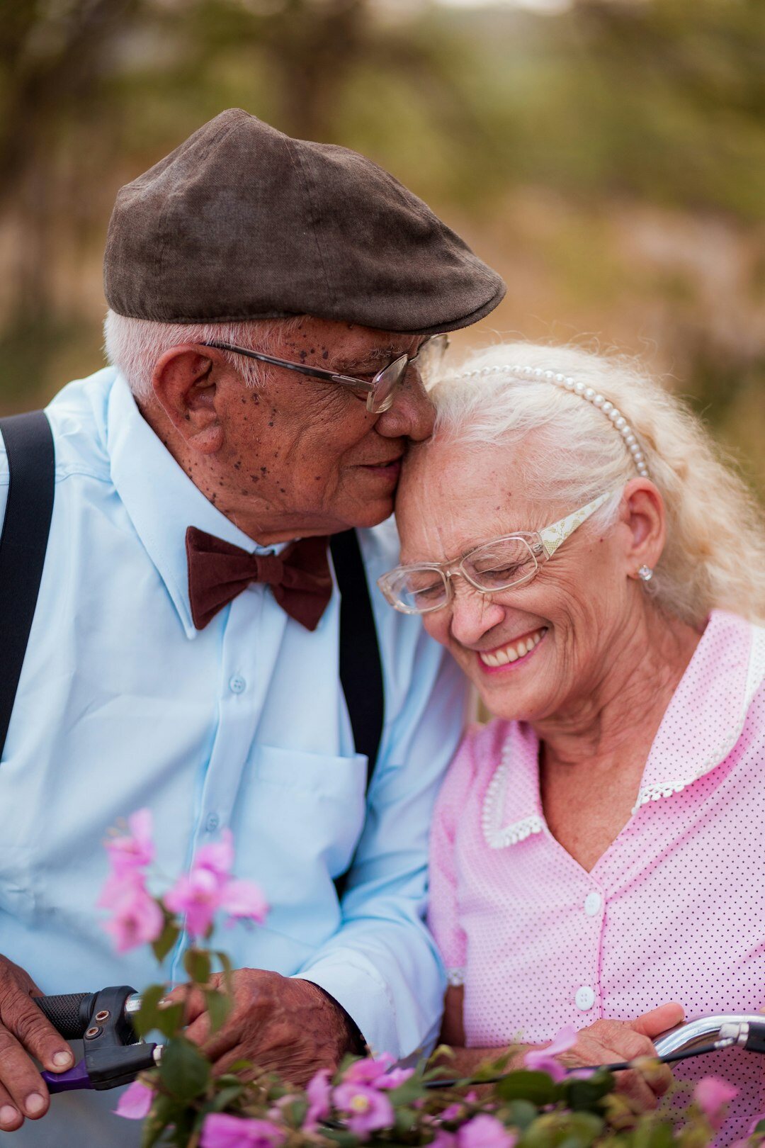 seniors gardening together