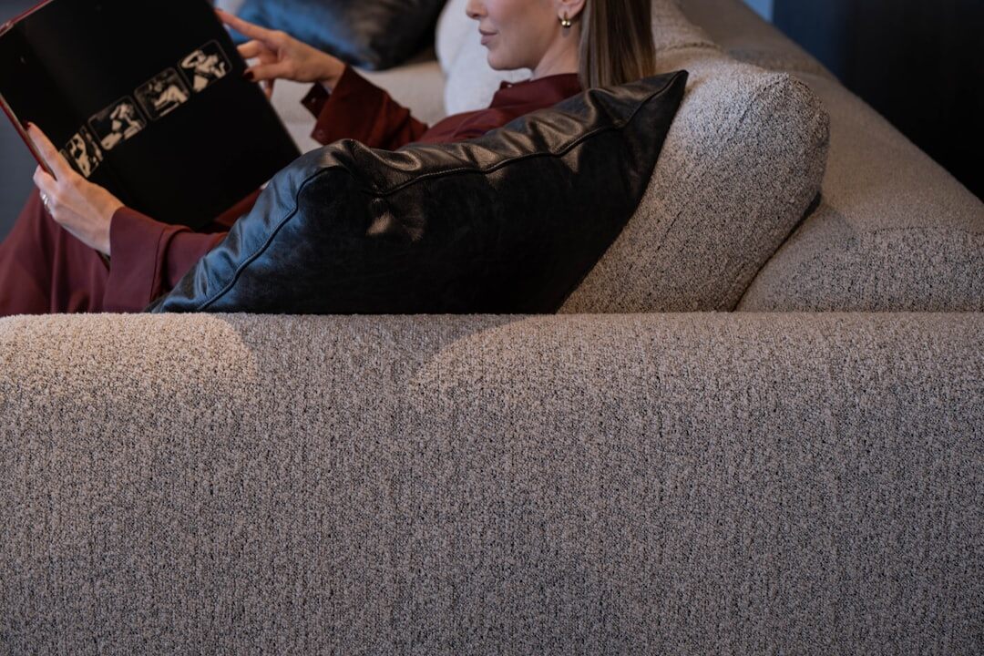 senior woman reading in cozy home